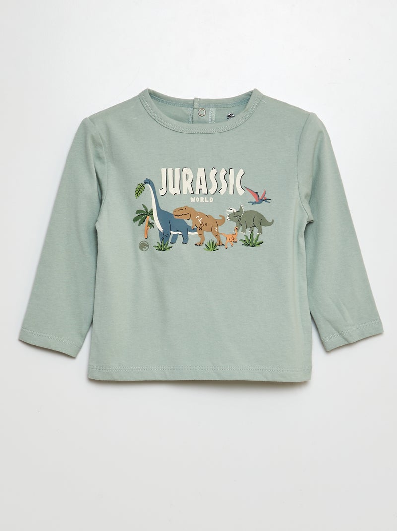 Tweedelige Jurassic World-pyjama - 2-delig GROEN - Kiabi