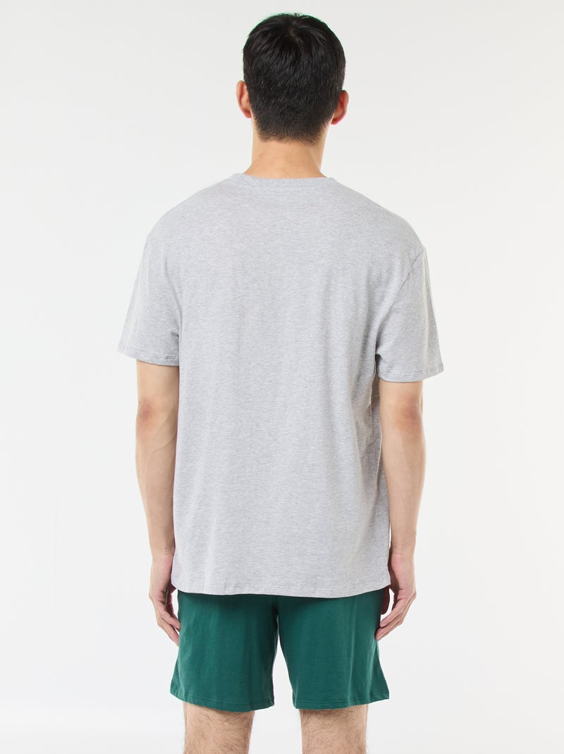 Tweedelige, katoenen Marvel-pyjama met De Hulk-print Grijs - Kiabi