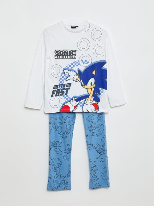 Tweedelige katoenen pyjama 'Sonic' - Kiabi