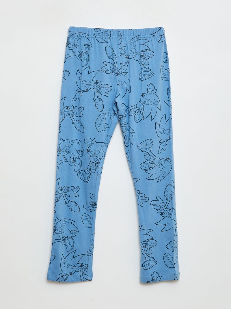 Tweedelige katoenen pyjama 'Sonic' Wit - Kiabi