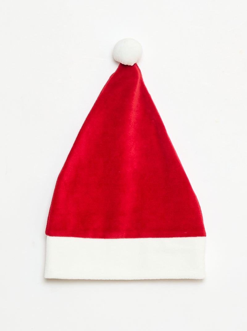 Tweedelige kerstpyjama met muts Blauw - Kiabi