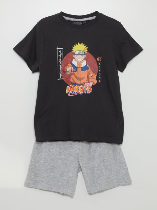 Tweedelige, korte Naruto-pyjama - 2-delig - Kiabi