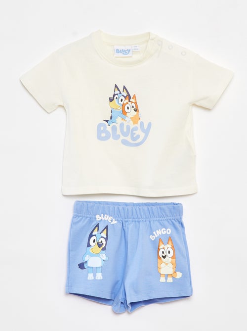 Tweedelige, korte pyjama met 'Bluey'-print - 2-delig - Kiabi