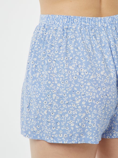 Tweedelige korte pyjama met geknoopt T-shirt - Kiabi