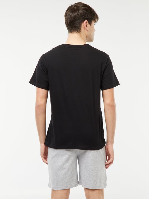 Tweedelige korte pyjama met print - Kiabi