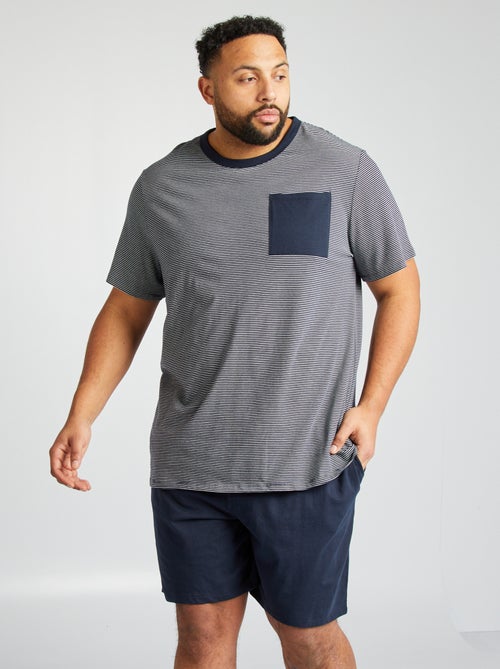 Tweedelige, korte pyjama met T-shirt + short - 2-delig - Kiabi