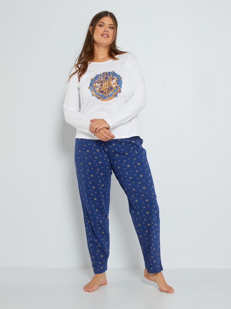 Tweedelige, lange pyjama 'Harry Potter' WIT - Kiabi
