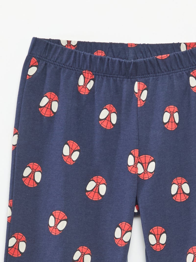 Tweedelige, lange Spider-man-pyjama - 2-delig Blauw - Kiabi