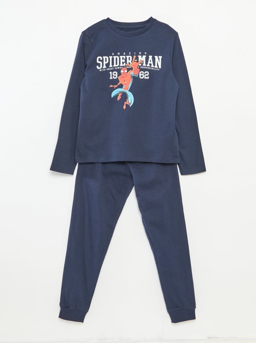 Tweedelige, lange Spider-man-pyjama - 2-delig - Kiabi