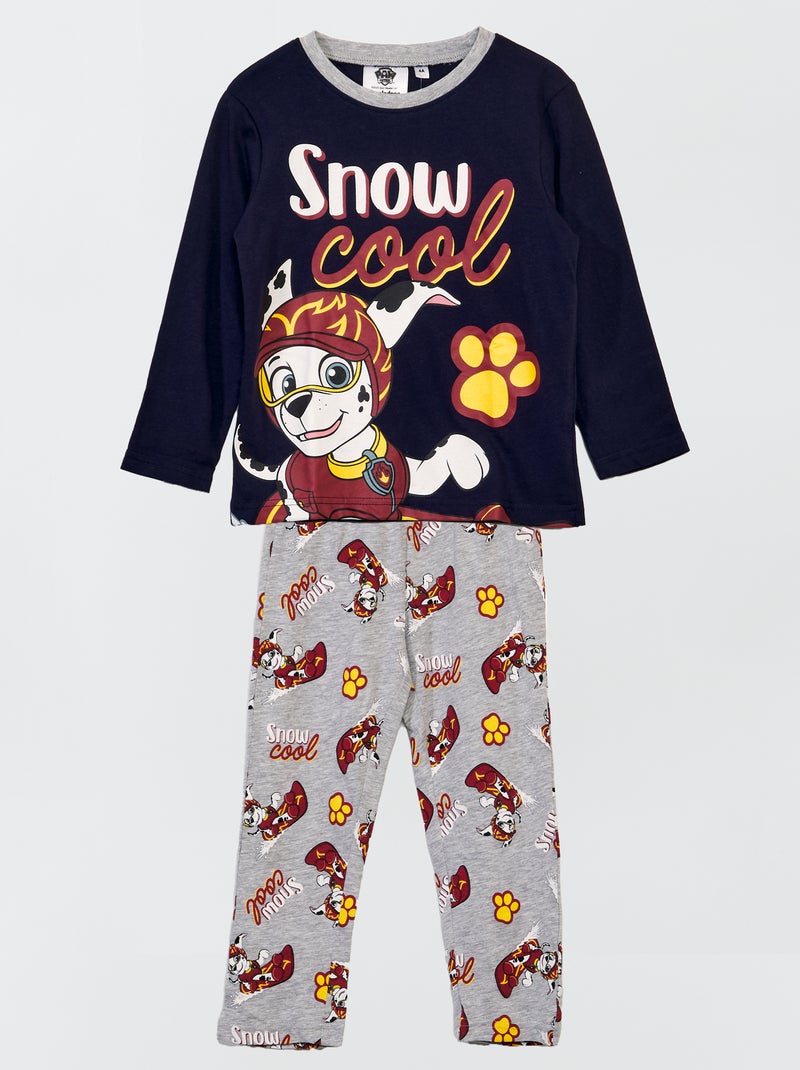 Tweedelige PAW Patrol-pyjama met T-shirt + broek 2-delig ROOD - Kiabi