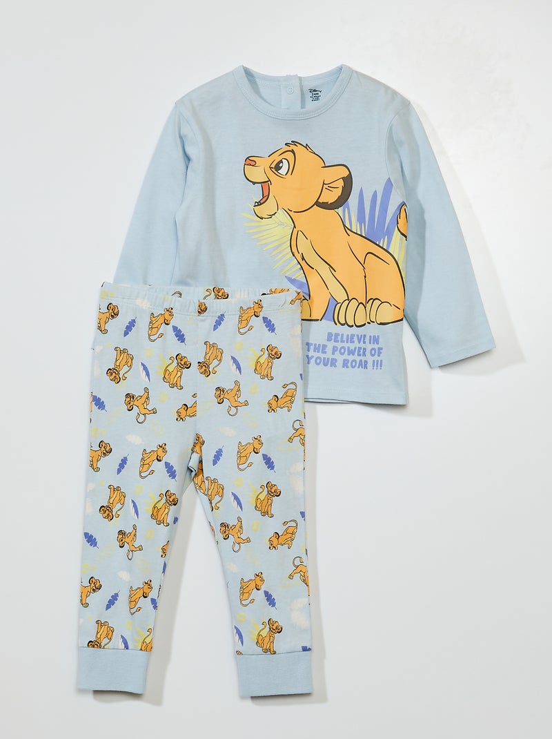 Tweedelige pyjama - 2-delig BLAUW - Kiabi