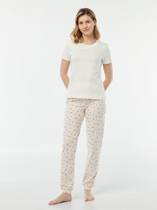 Tweedelige pyjama - T-shirt + broek met print