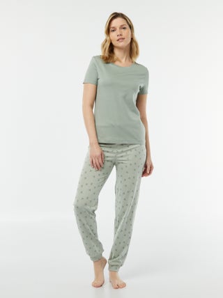 Tweedelige pyjama - T-shirt + broek met print