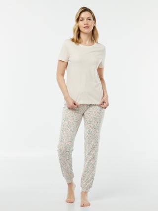 Tweedelige pyjama - T-shirt + broek met print