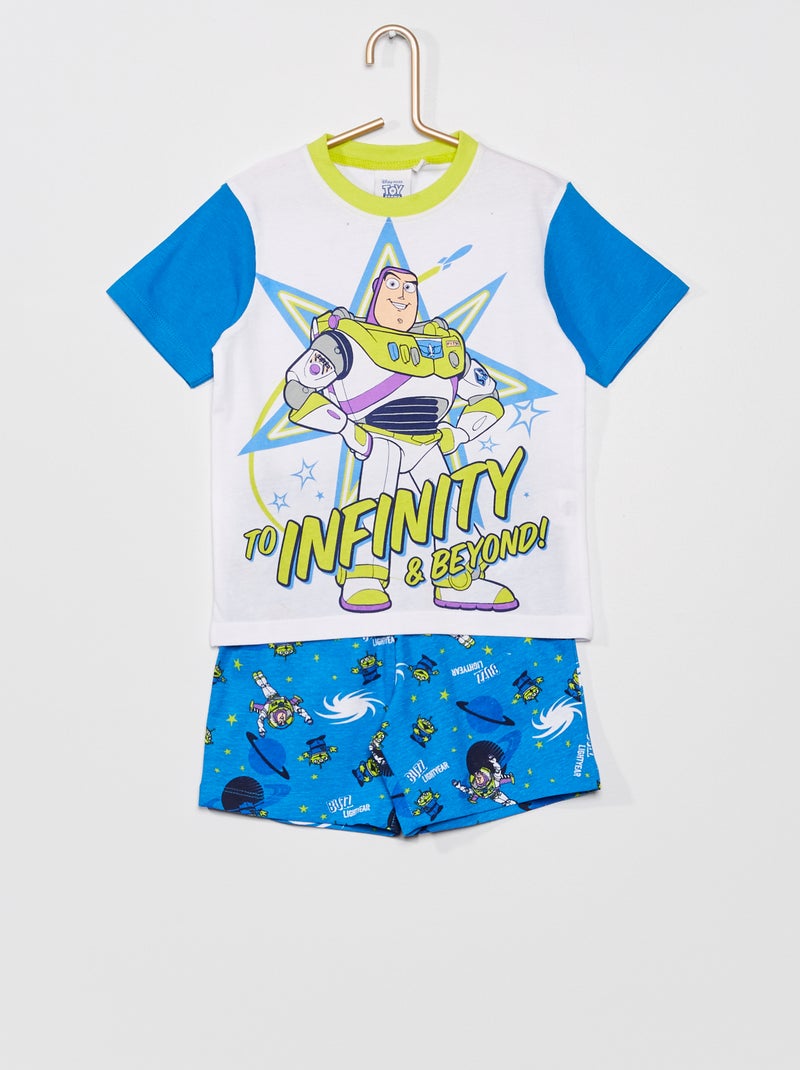 Tweedelige pyjama 'Buzz Lightyear' 'Toy Story' wit / blauw - Kiabi