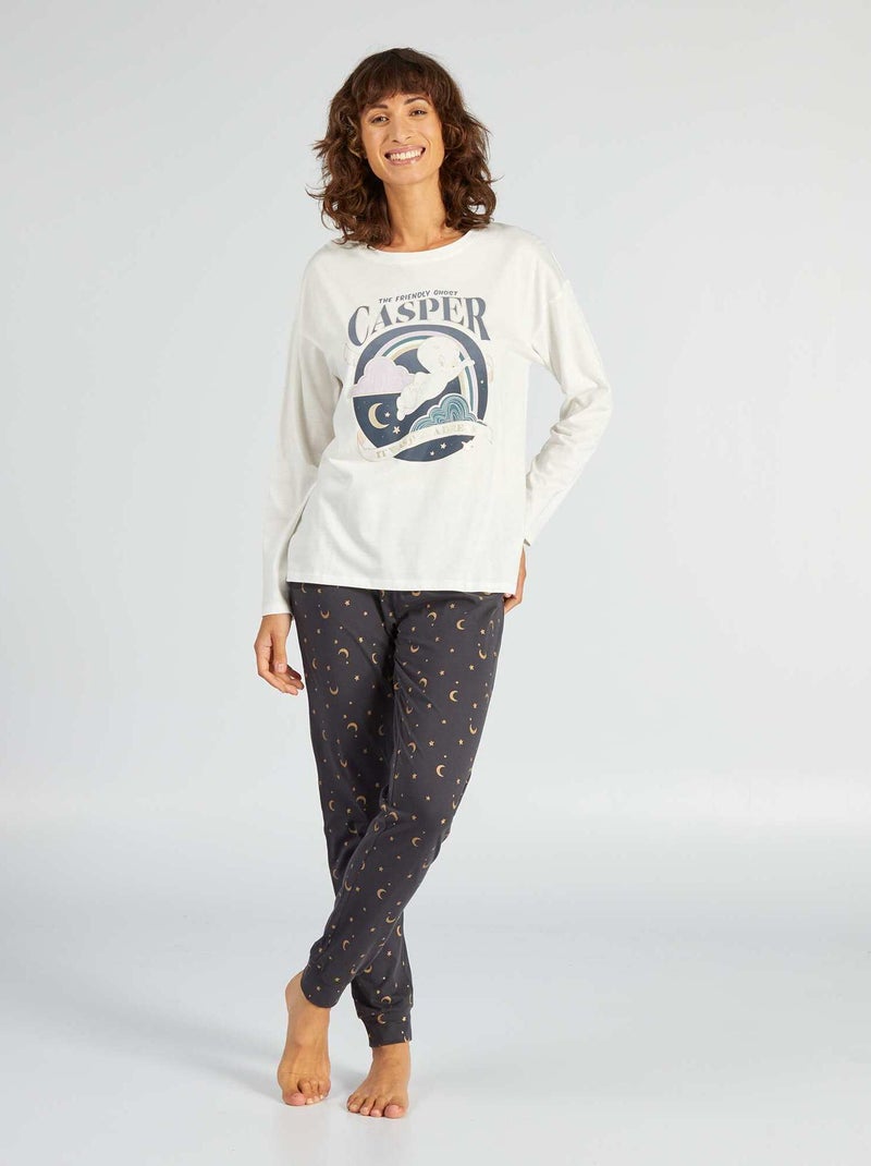 Tweedelige pyjama 'Casper' 2-delig WIT - Kiabi