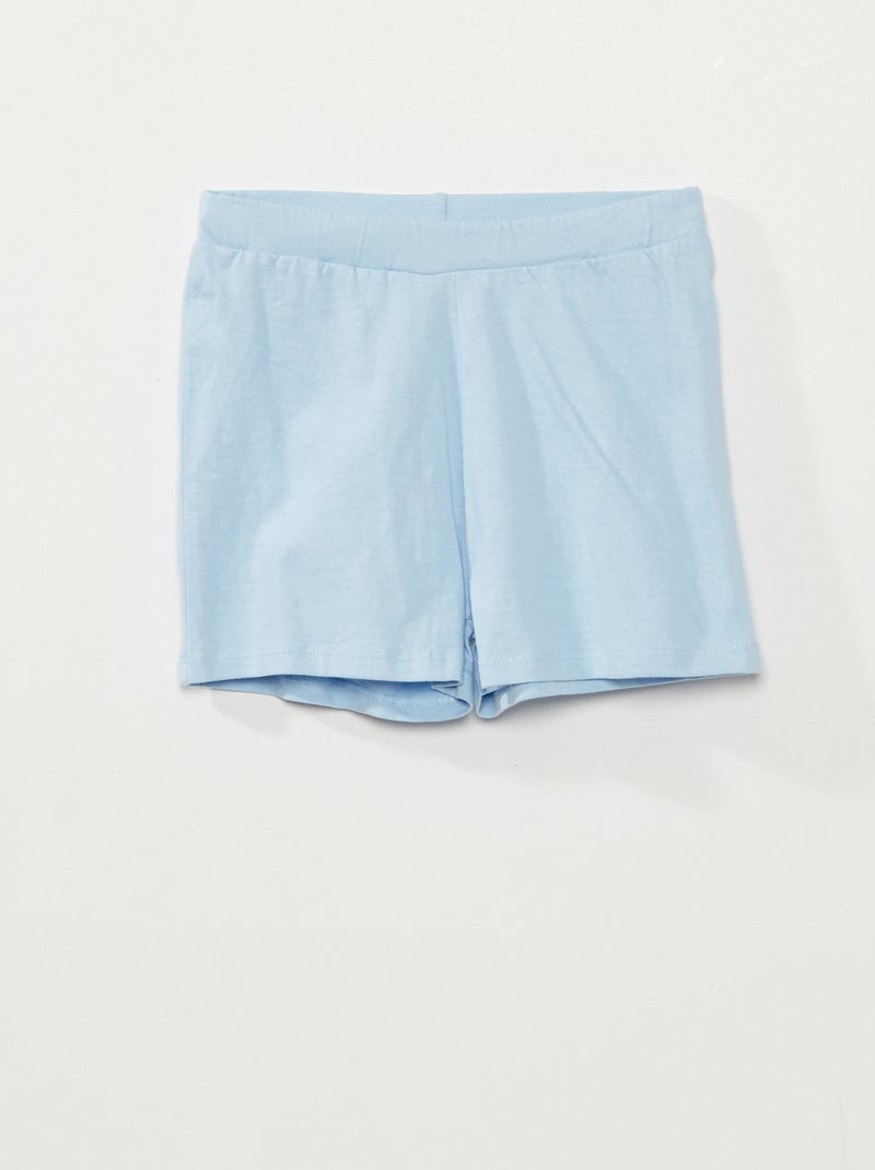 Tweedelige pyjama 'De Smurfen' wit / blauw - Kiabi