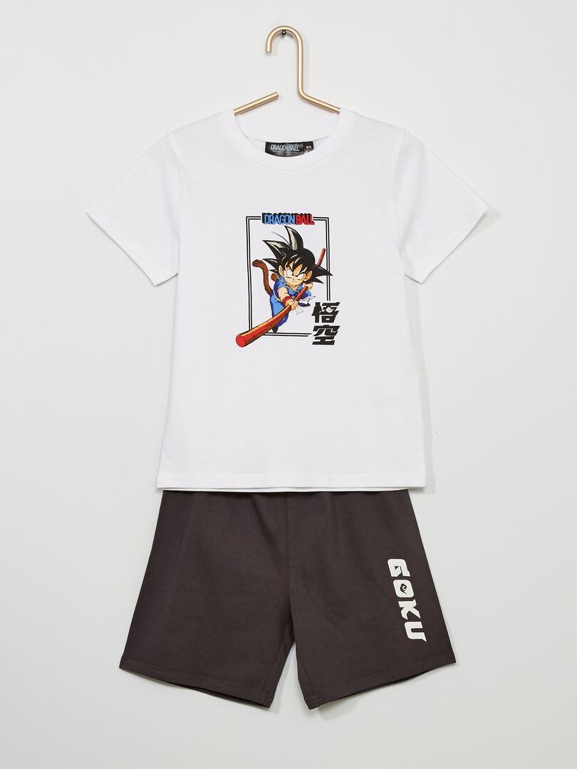 Tweedelige pyjama 'Dragon Ball Z' WIT - Kiabi