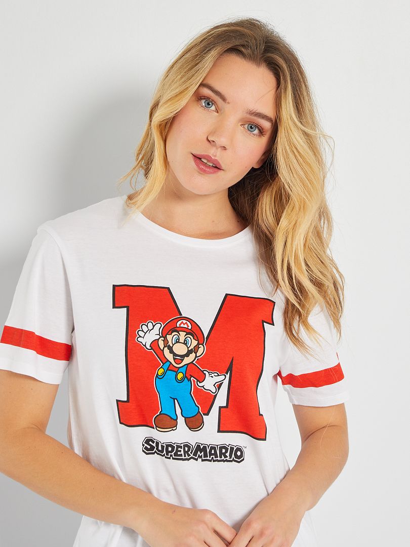 Tweedelige pyjama 'Mario' WIT - Kiabi