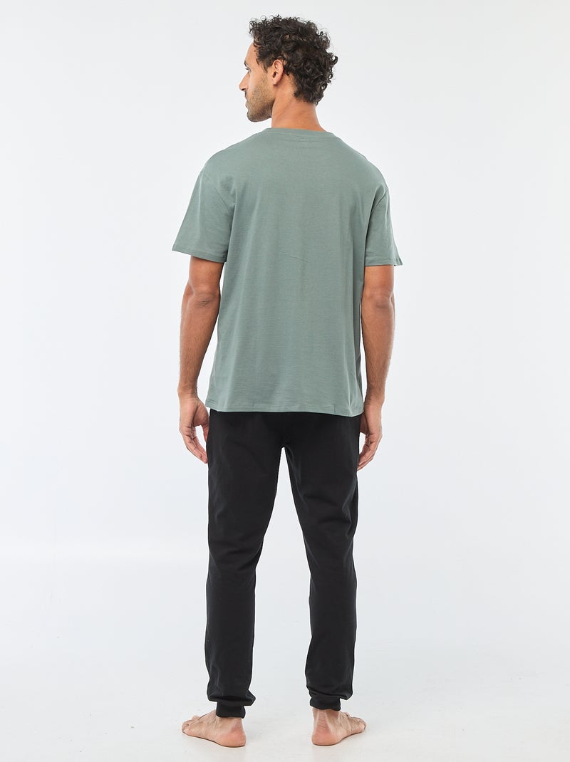 Tweedelige pyjama met Marvel-print Groen - Kiabi