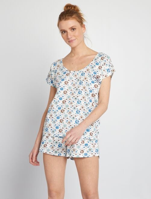 Tweedelige pyjama met print | 'Naf Naf' - 2-delig - Kiabi