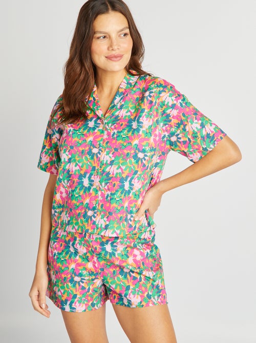 Tweedelige pyjama met print - Kiabi