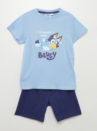 Tweedelige pyjama met short + T-shirt met Bluey-print - 2-delig