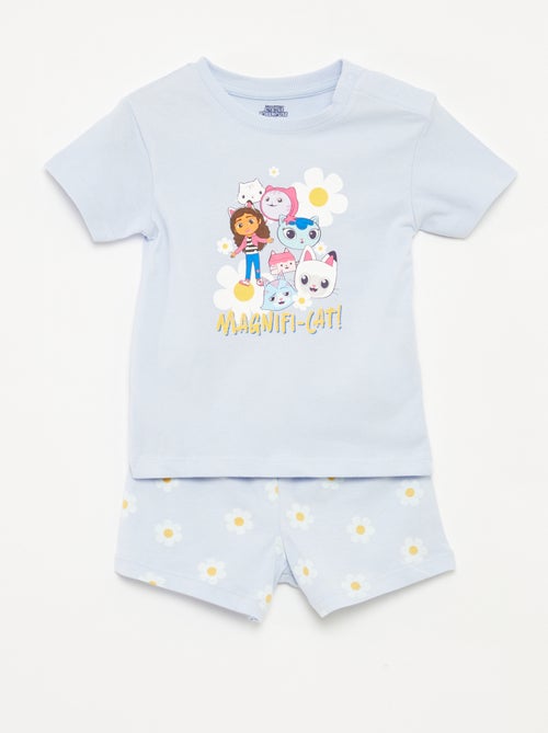 Tweedelige pyjama met short + T-shirt met print van Gabby's poppenhuis - 2-delig - Kiabi