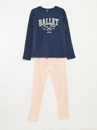 Tweedelige pyjama met T-shirt + broek - 2-delig
