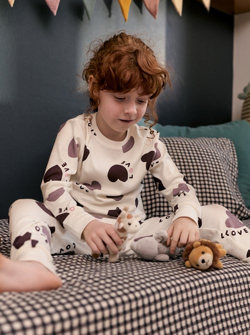 Tweedelige pyjama met T-shirt + broek -  2-delig - Kiabi