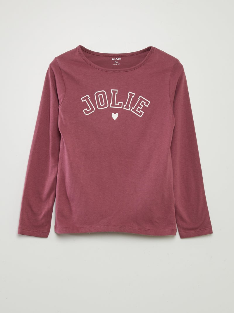 Tweedelige pyjama met T-shirt + broek - 2-delig ROSE - Kiabi