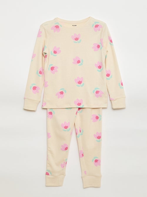 Tweedelige pyjama met T-shirt + broek - 2-delig - Kiabi