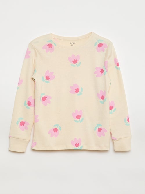 Tweedelige pyjama met T-shirt + broek - 2-delig - Kiabi