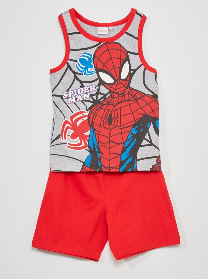 Tweedelige pyjama 'Spider-Man' rood - Kiabi