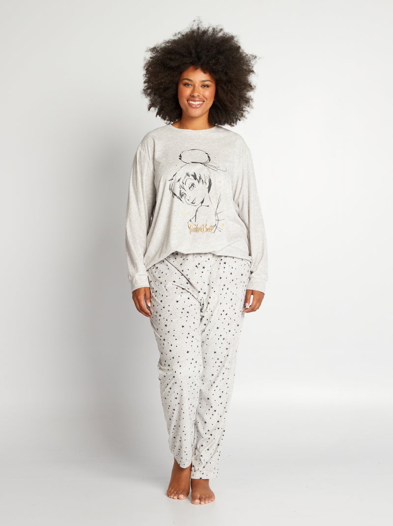 Tweedelige pyjama 'Tinkelbel' - T-shirt + broek GRIJS - Kiabi