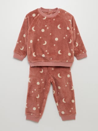 Tweedelige pyjama van fleece - 2-delig