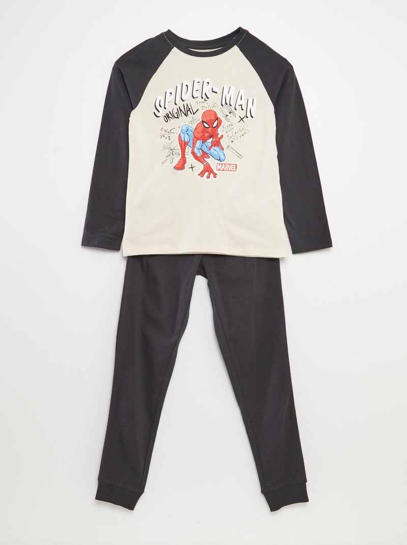 Tweedelige Spider-Man-pyjama - 2-delig BIEGE - Kiabi