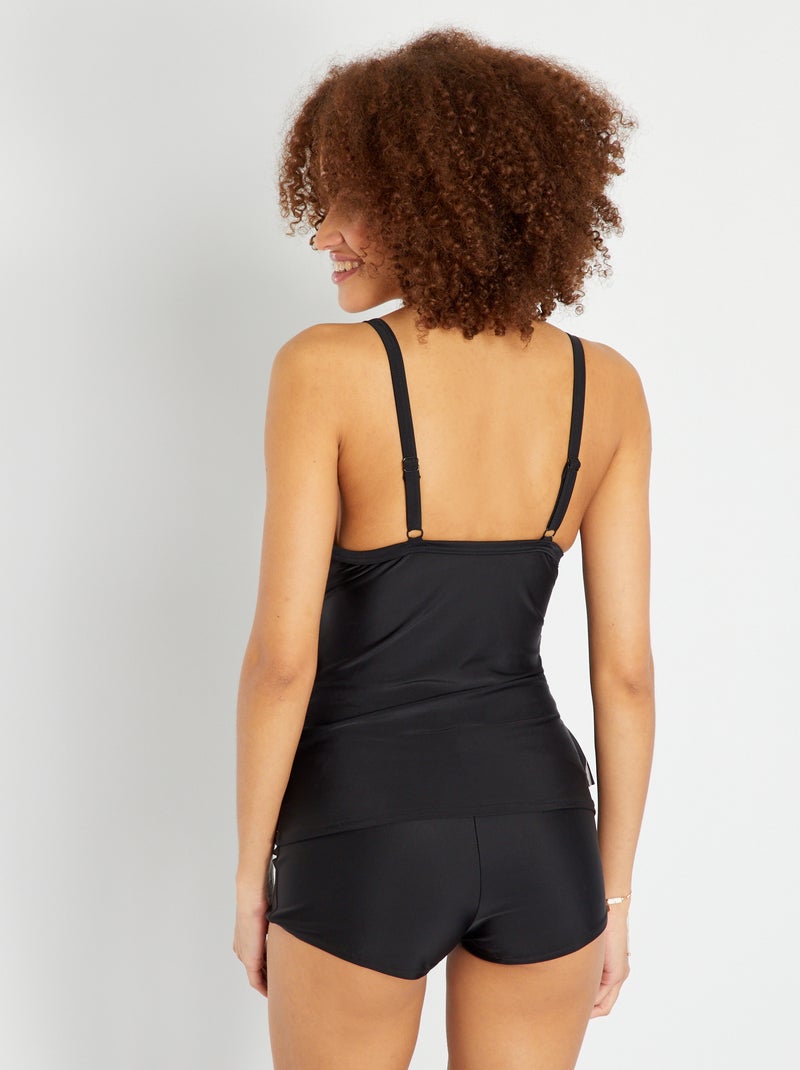 Tweedelige tankini zwart / wit Kiabi 30.00€