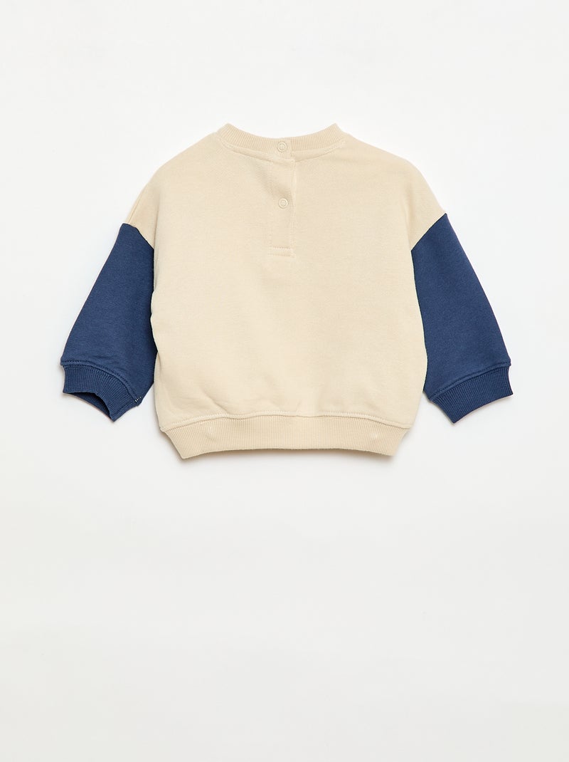 Tweekleurig 'Disney' sweatshirt Blauw - Kiabi