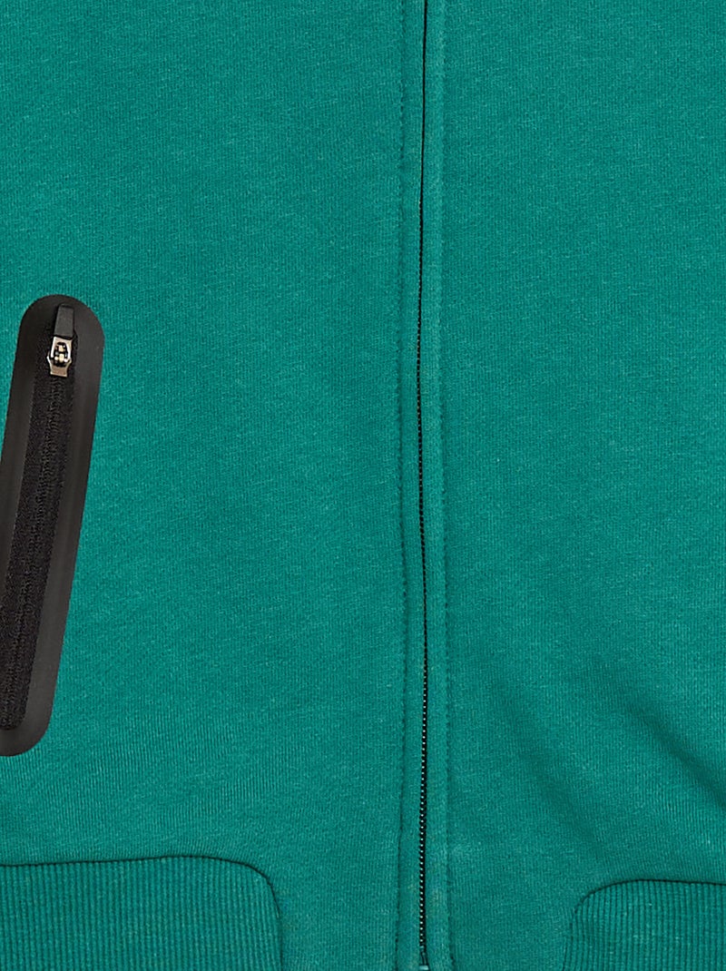 Tweekleurig sportvest Groen - Kiabi