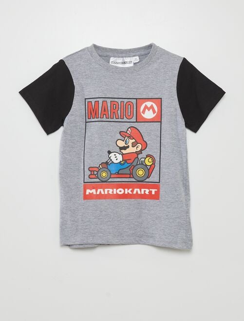 Tweekleurig T-shirt met Mario Kart-print - Kiabi