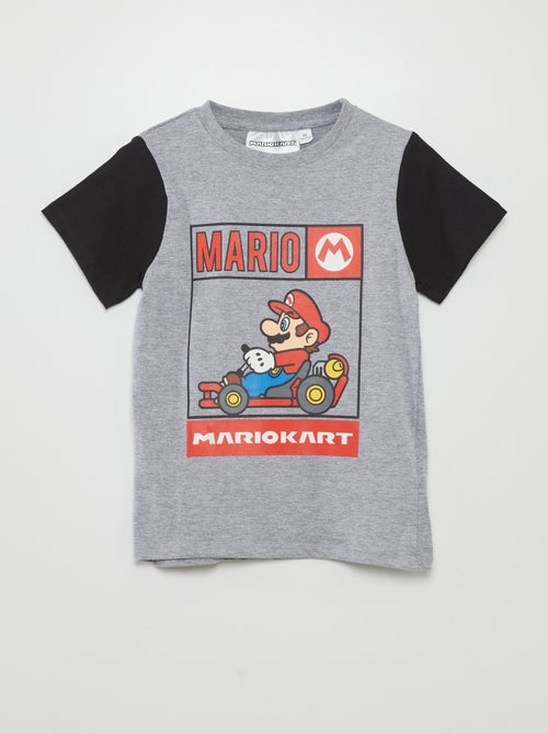 Tweekleurig T-shirt met Mario Kart-print - Kiabi