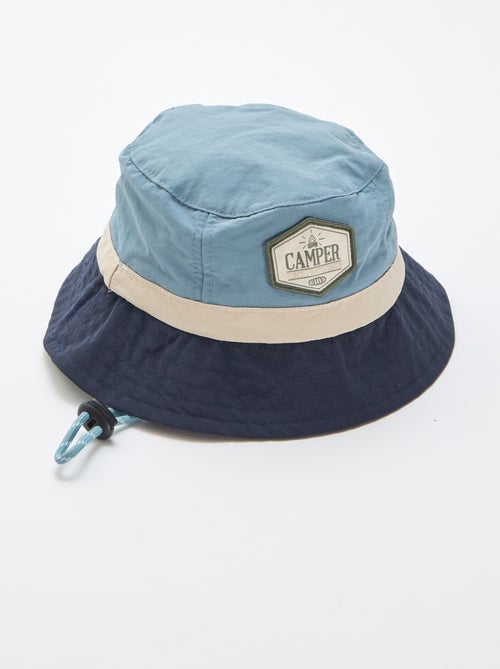 Tweekleurige bucket hat in camperstijl - Kiabi
