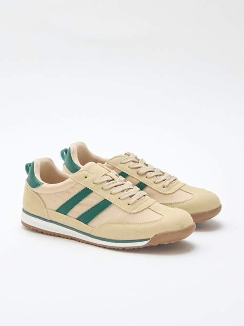 Tweekleurige lage sneakers - Kiabi