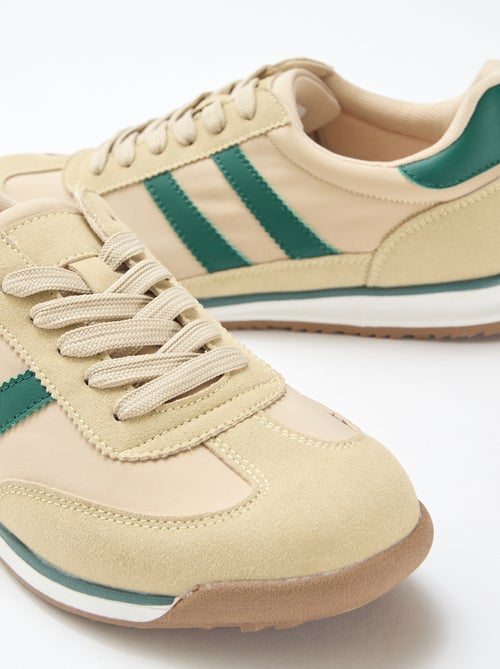 Tweekleurige lage sneakers - Kiabi