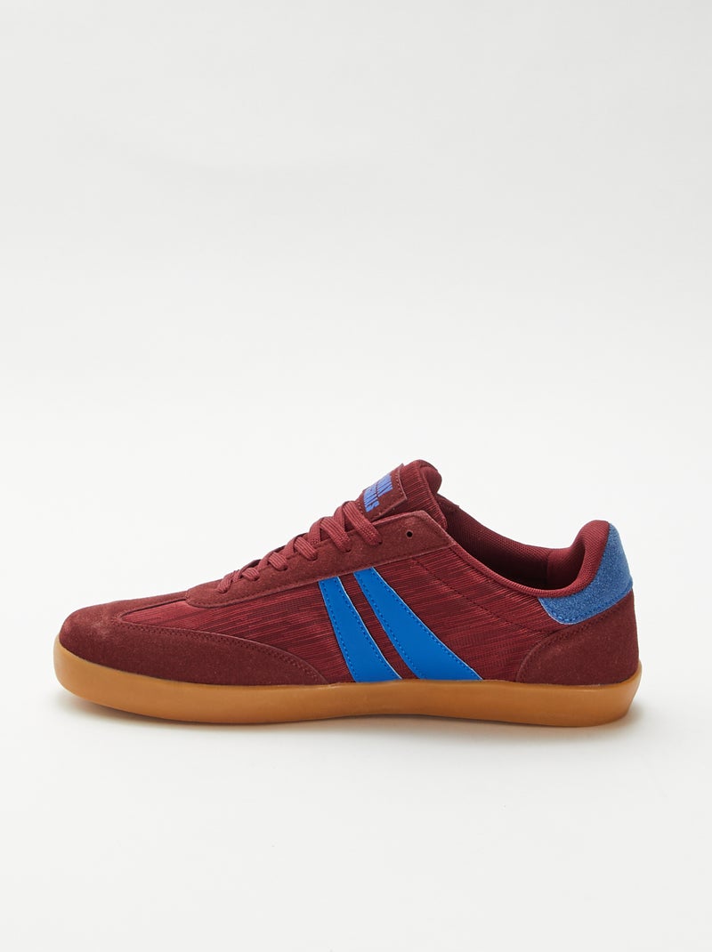 Tweekleurige lage sneakers Paars - Kiabi