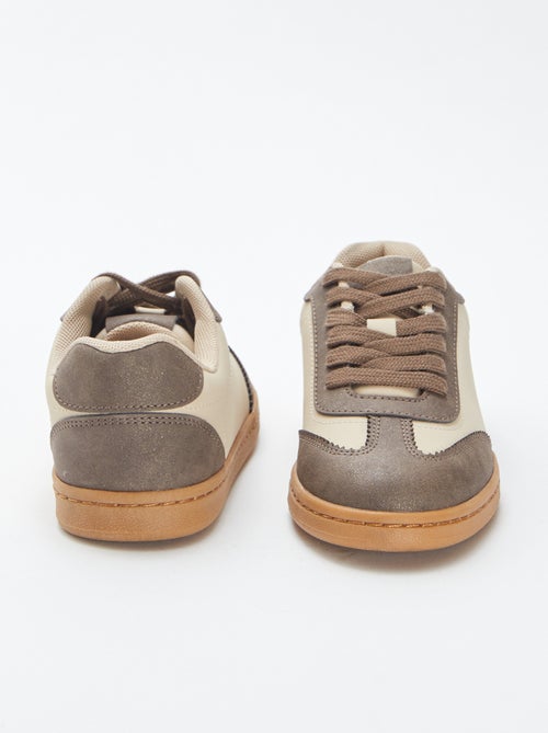 Tweekleurige, lage sneakers - Kiabi