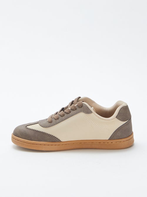 Tweekleurige, lage sneakers - Kiabi