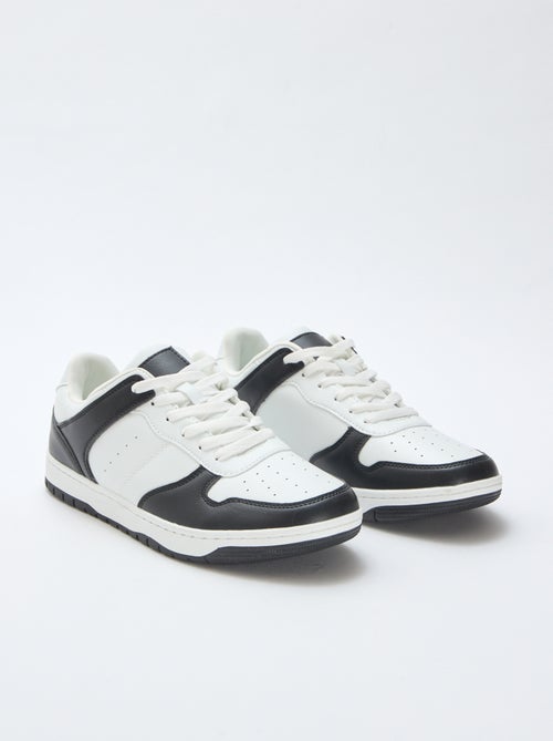 Tweekleurige lage sneakers - Kiabi