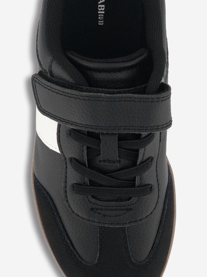 Tweekleurige lage sneakers Zwart - Kiabi